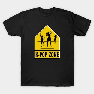 K-POP ZONE sign with dancers T-Shirt